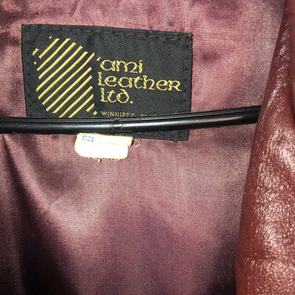 Ami Leather Ltd belted coat - image 9