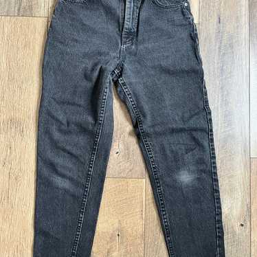 Vintage Lee Rider black mom jeans size 26x25 - image 1