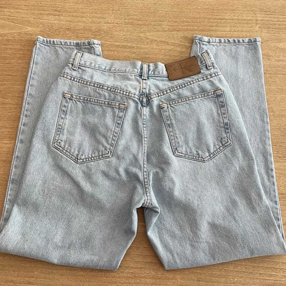 Vintage 90s CK Calvin Klein Jeans Light Wash Deni… - image 4