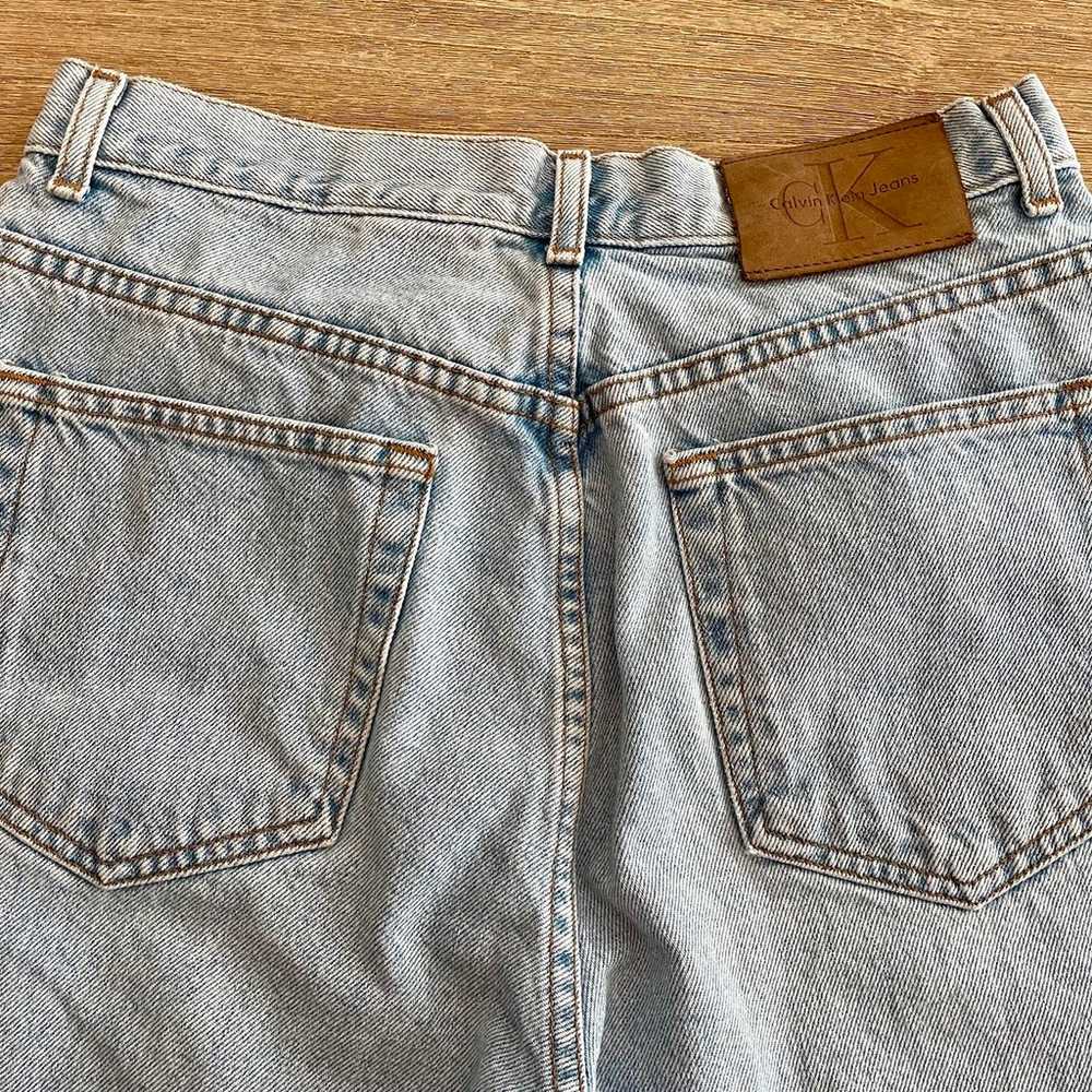 Vintage 90s CK Calvin Klein Jeans Light Wash Deni… - image 5