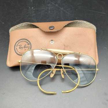 Vintage Ray-Ban Bausch & Lomb gold frame shooter … - image 1