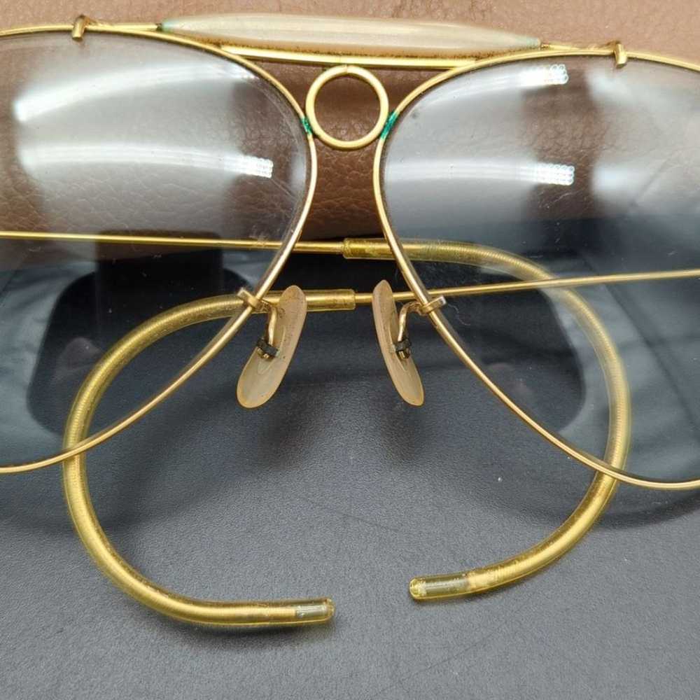 Vintage Ray-Ban Bausch & Lomb gold frame shooter … - image 2