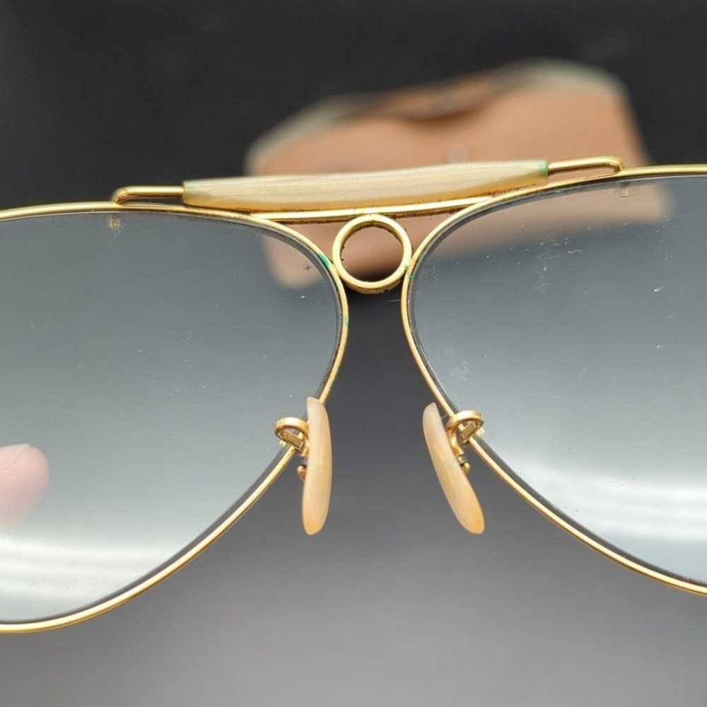 Vintage Ray-Ban Bausch & Lomb gold frame shooter … - image 6