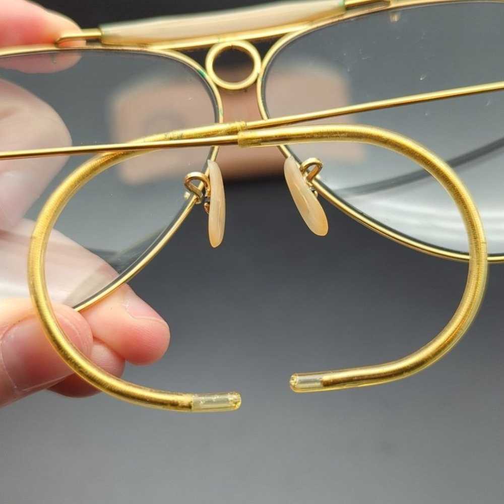 Vintage Ray-Ban Bausch & Lomb gold frame shooter … - image 7