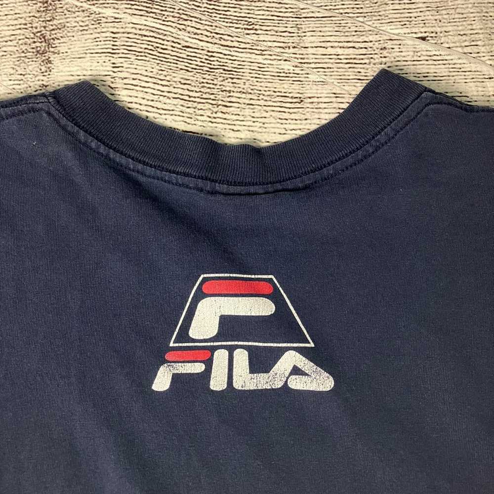 Vintage 1990s FILA Single Stitch Big Logo T-shirt - image 8