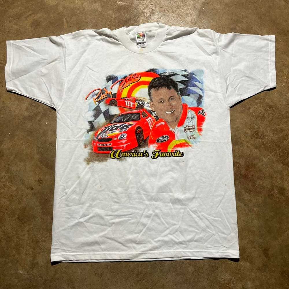 Vintage 90s Ricky Rudd Tide Nascar Racing Shirt - image 1