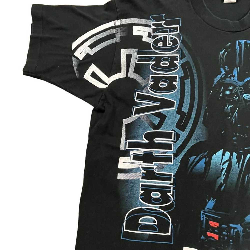 Vintage Star Wars Shirt Mens XL Darth Vader Dark … - image 7