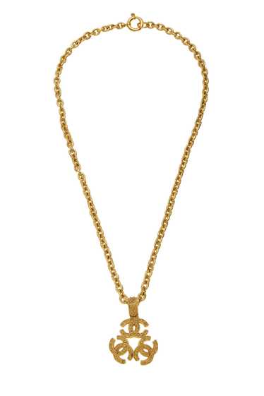Gold Filigree 3 'CC' Necklace