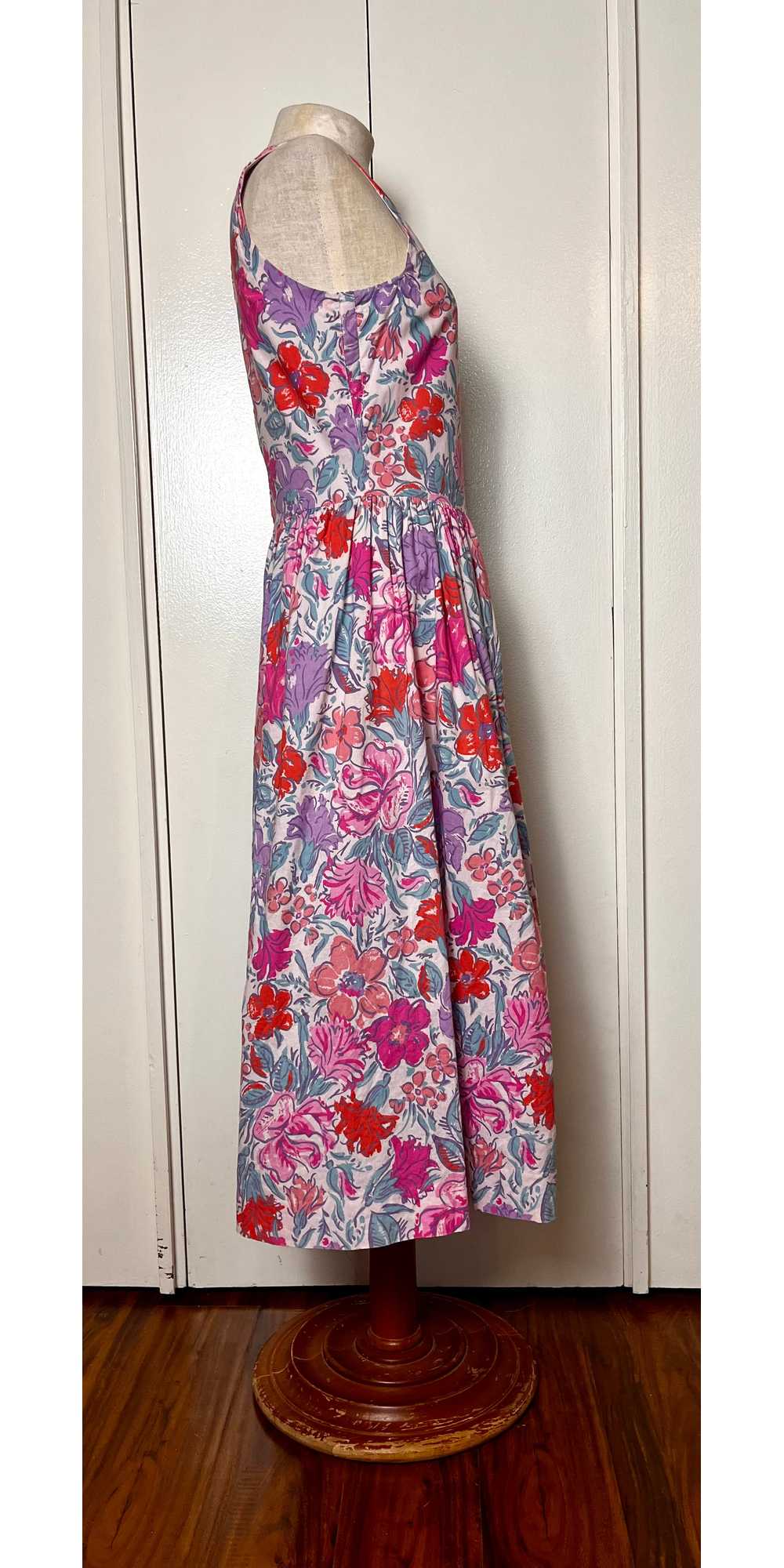 Vintage 1980's Pink Floral Day Dress (in the styl… - image 7