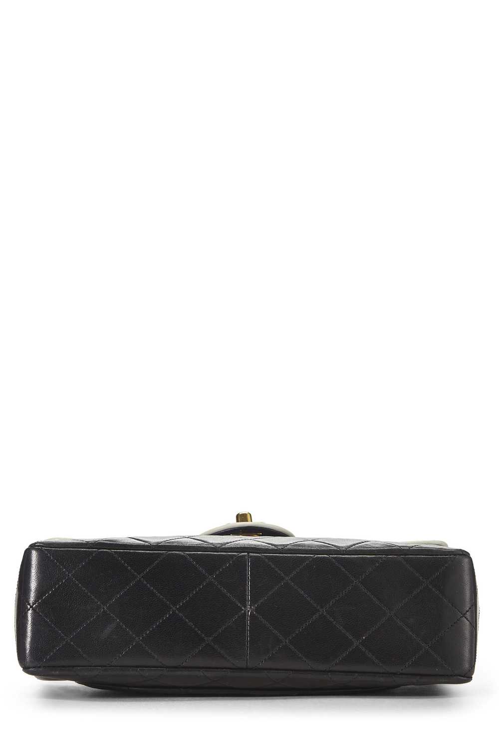 Black Quilted Lambskin Half Flap Small - image 5