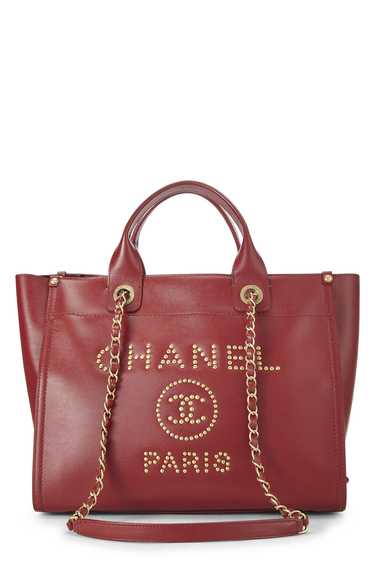Red Leather Deauville Small