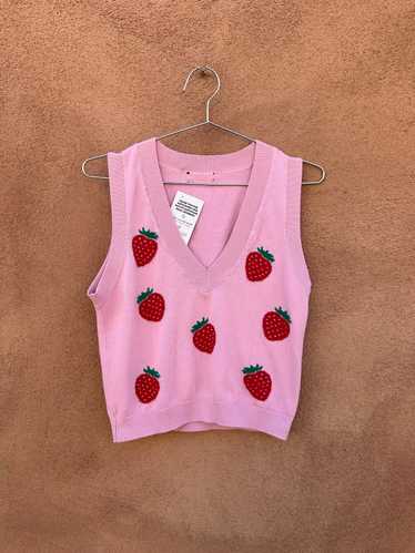 Strawberry Sweater Vest - as is - image 1