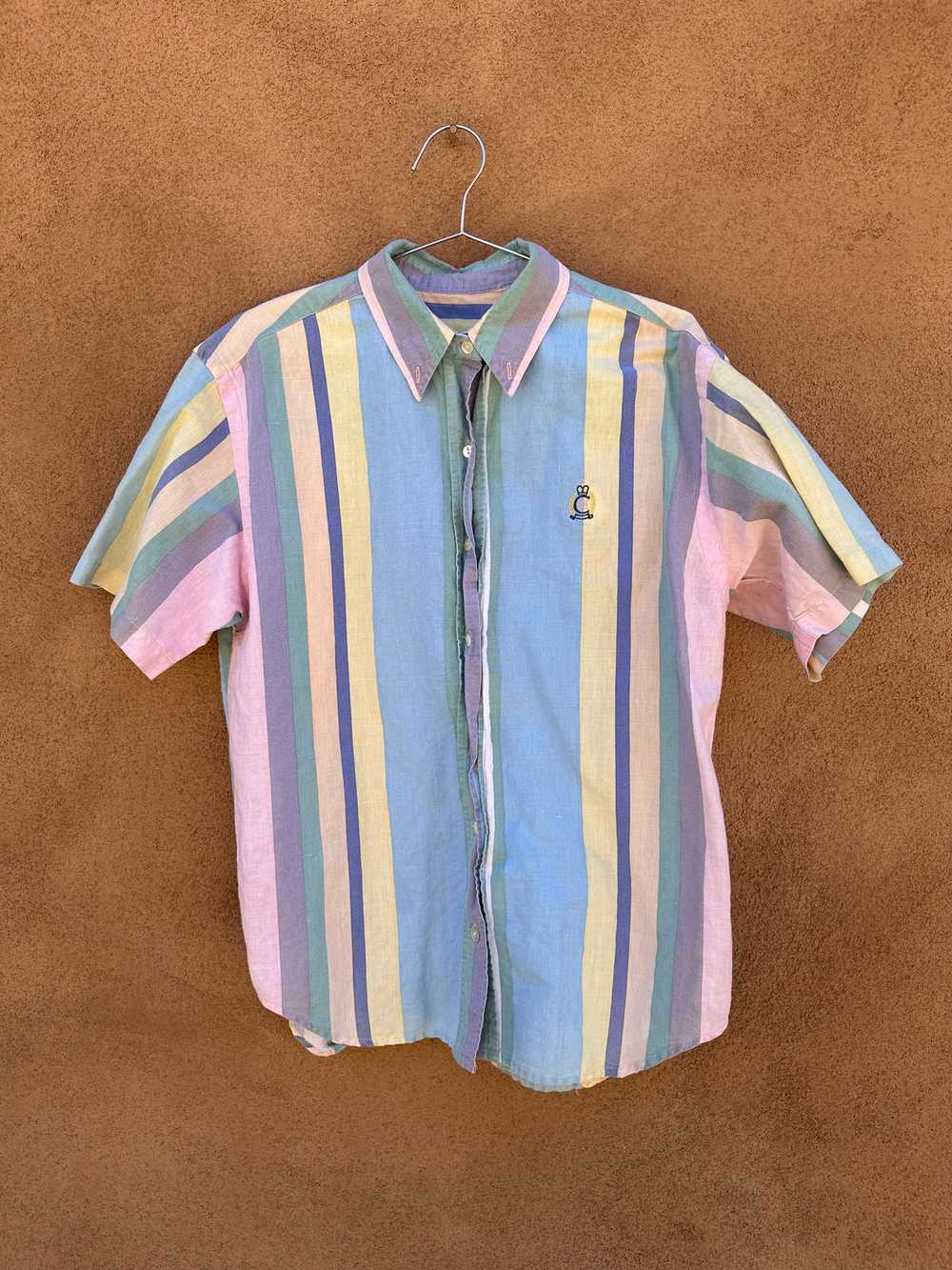 Striped Bugle Boy Short Sleeve Shirt - image 1