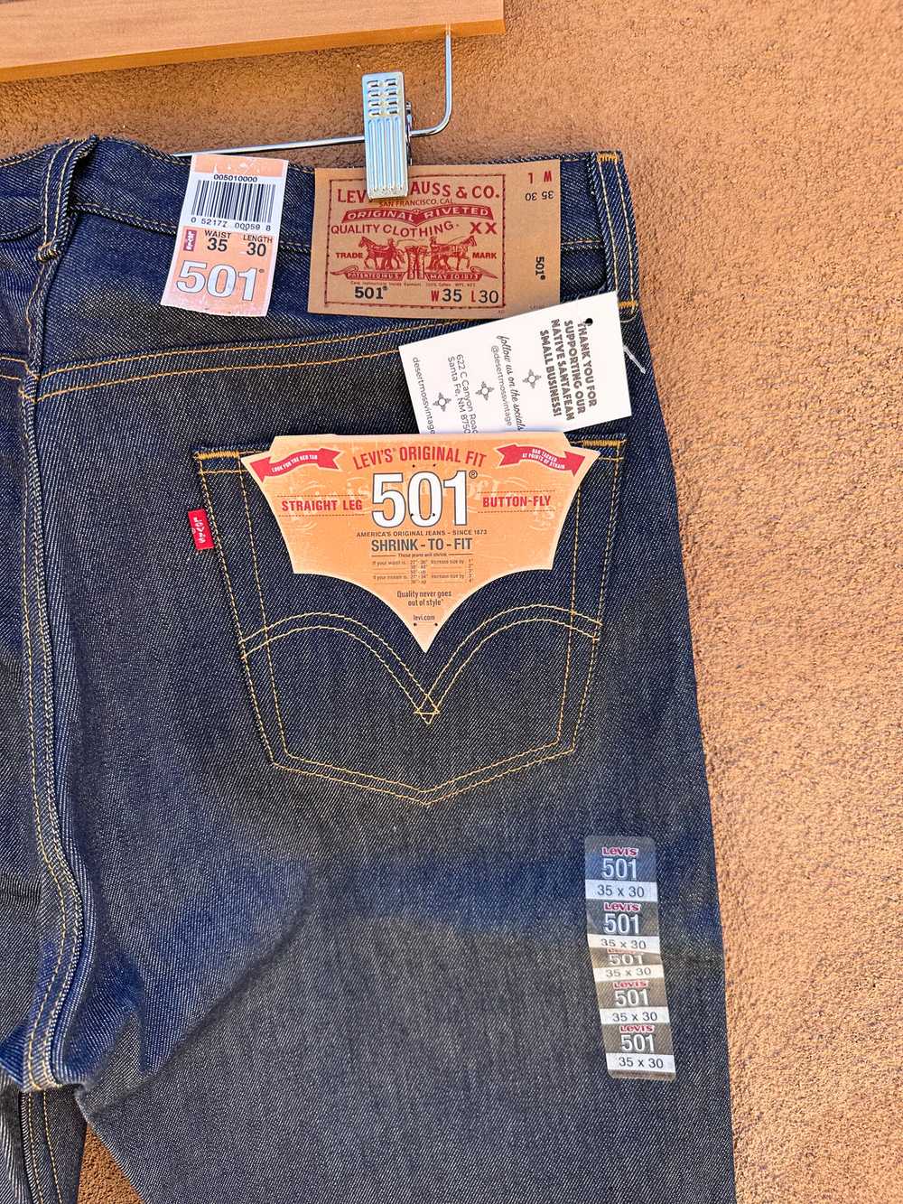Levi's 501 90's Denim Jeans 35 x 30 - NWT - image 3