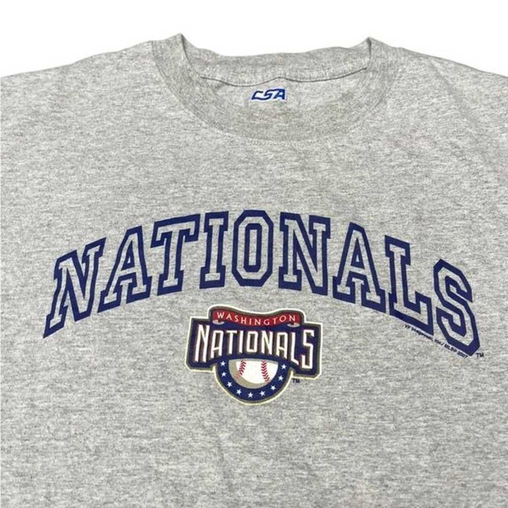 Washington Nationals gray minimalist CSA shirt T-… - image 3