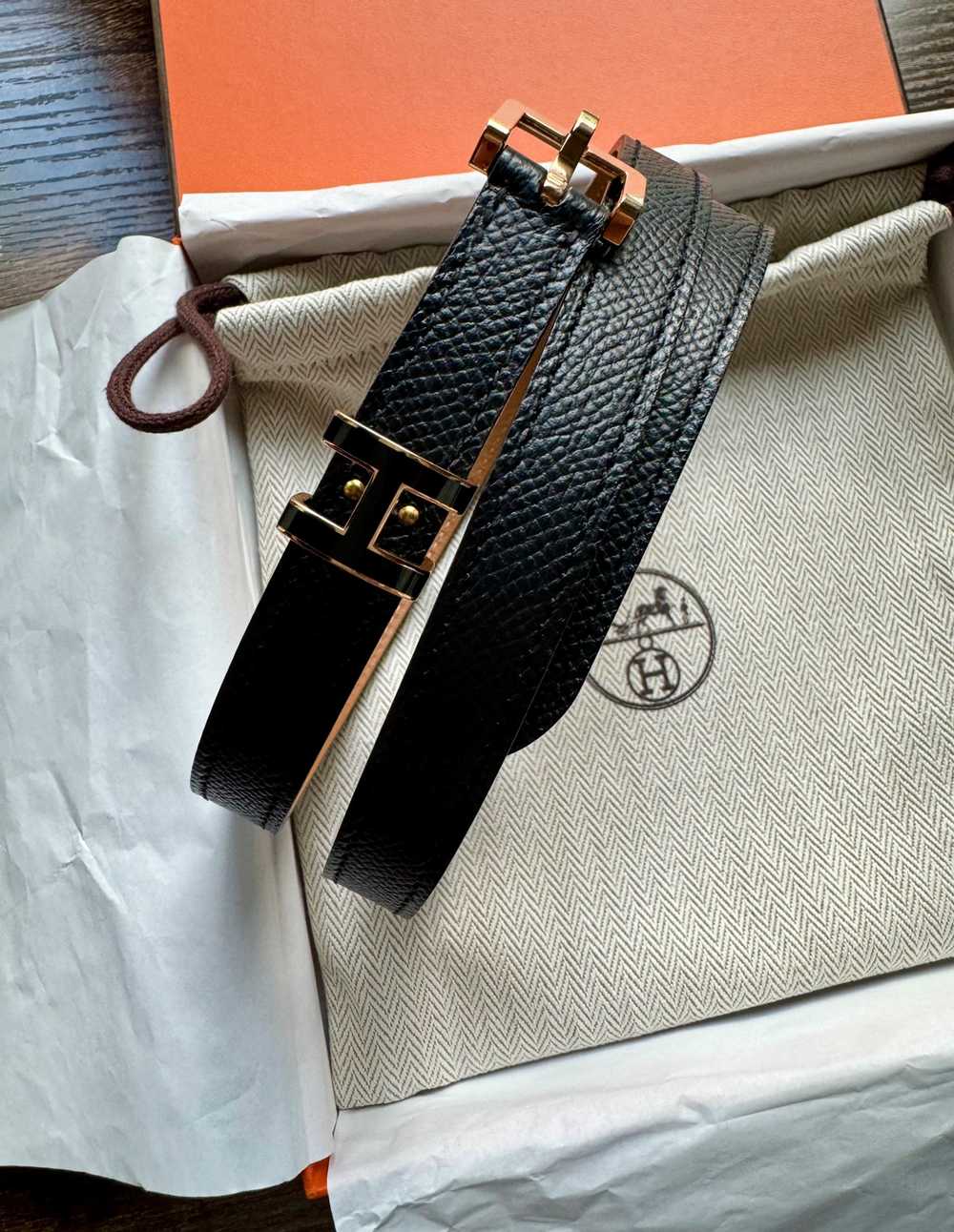 Product Details Hermes Black Pop H Belt - image 2
