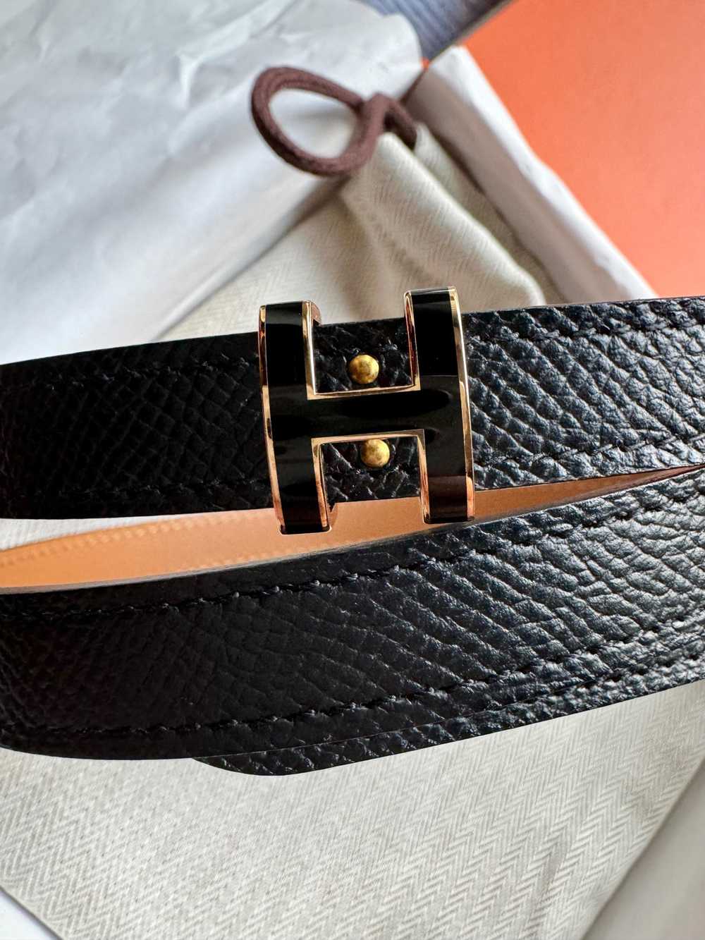 Product Details Hermes Black Pop H Belt - image 3