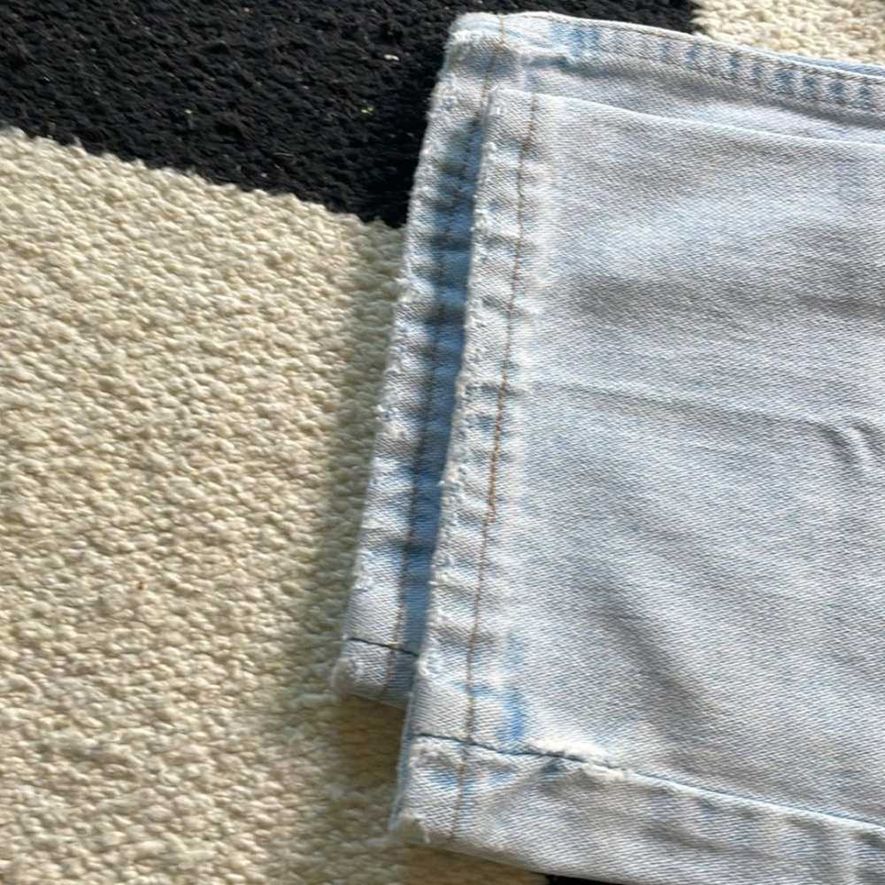Vtg Wrangler White Wash Thrashed Faded Jeans 32 x… - image 7