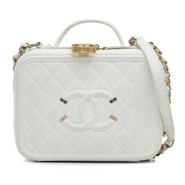 Product Details Chanel White Caviar Leather Mediu… - image 1