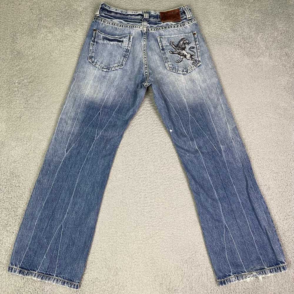Vintage y2k embroidered jeans - image 4