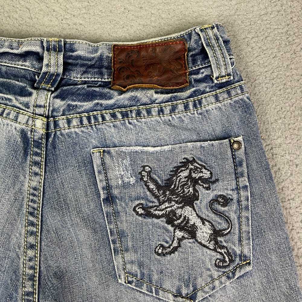 Vintage y2k embroidered jeans - image 5