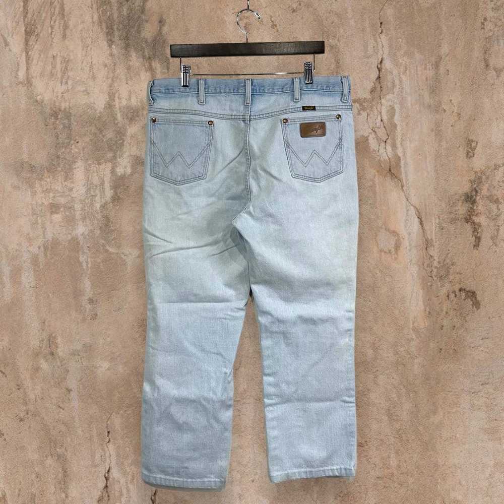 Vintage Wrangler Jeans Light Wash Straight Fit Wo… - image 2