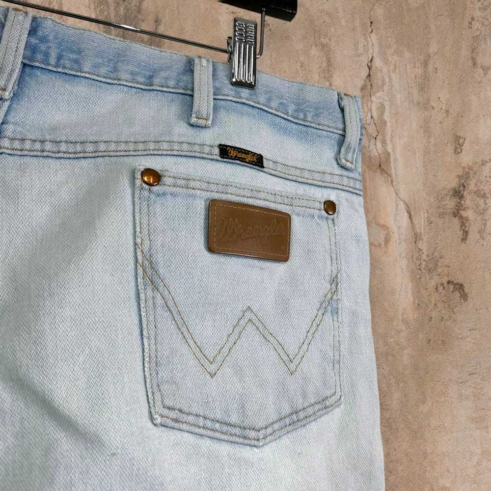 Vintage Wrangler Jeans Light Wash Straight Fit Wo… - image 5