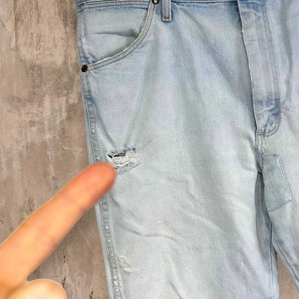 Vintage Wrangler Jeans Light Wash Straight Fit Wo… - image 7