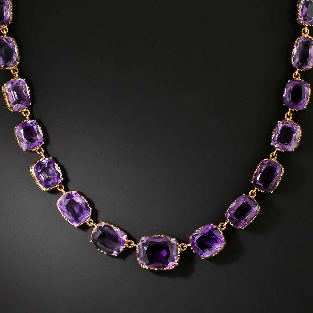 Victorian Amethyst Riviere Necklace - image 2