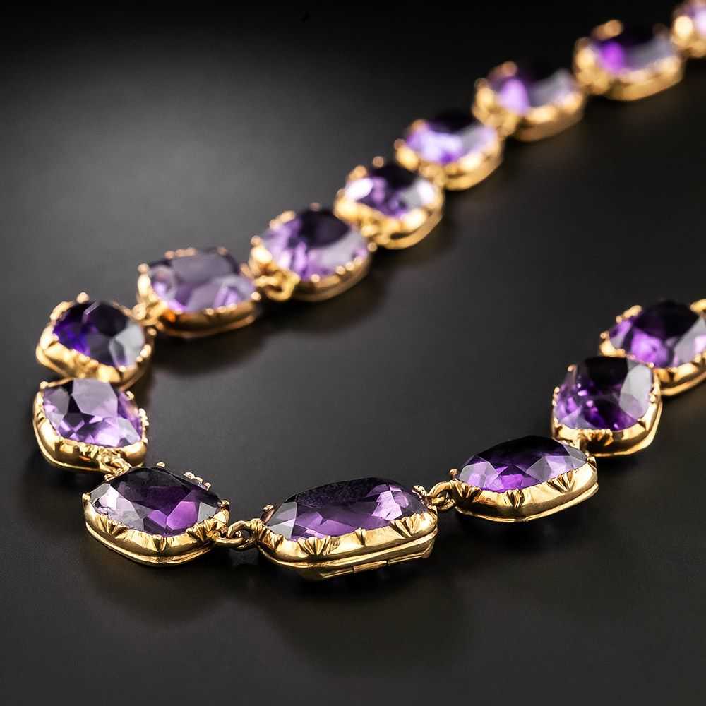 Victorian Amethyst Riviere Necklace - image 3