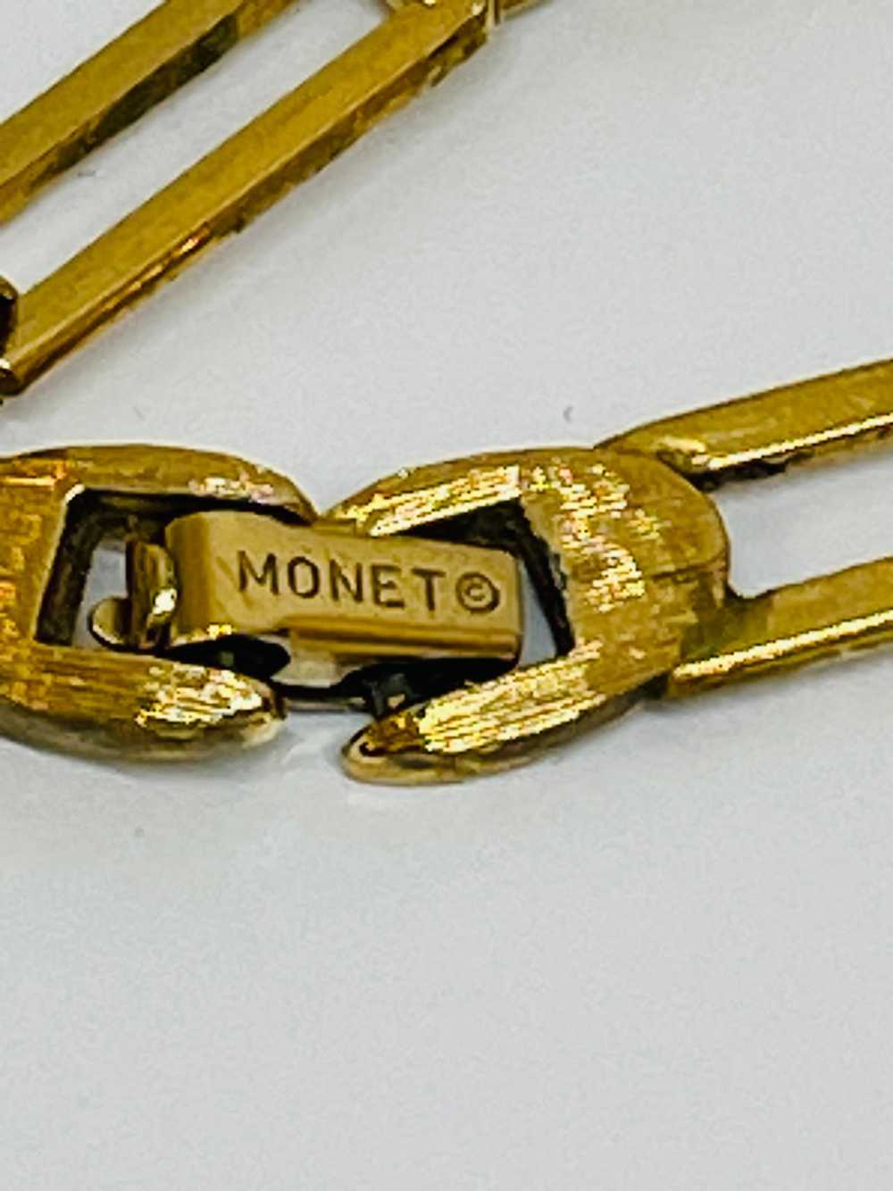 Monet Gold Buckle Necklace - image 6
