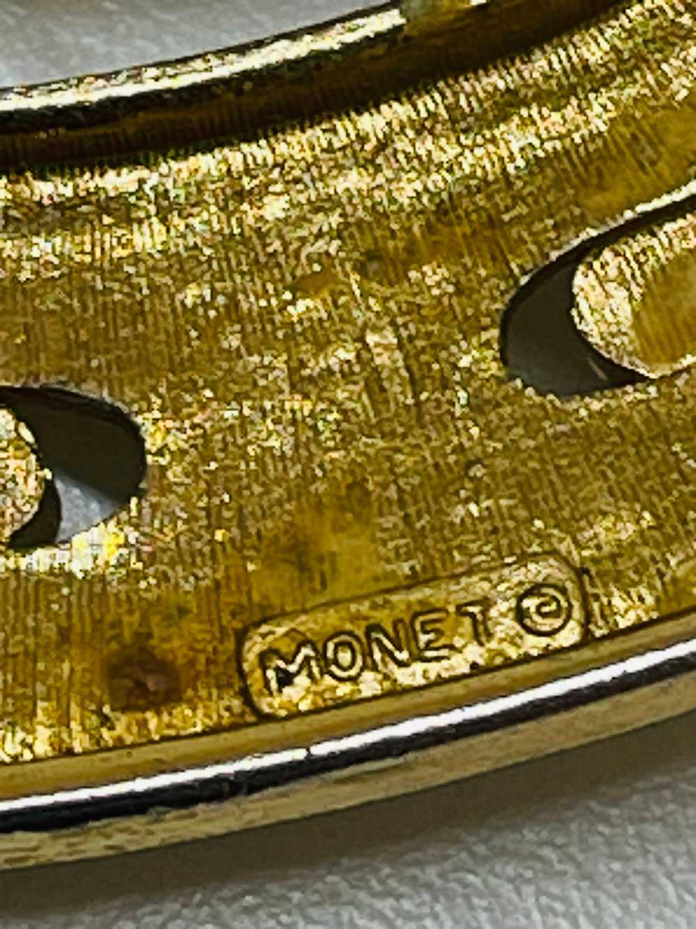 Monet Gold Buckle Necklace - image 9