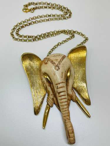 Lucca Razza Elephant Necklace