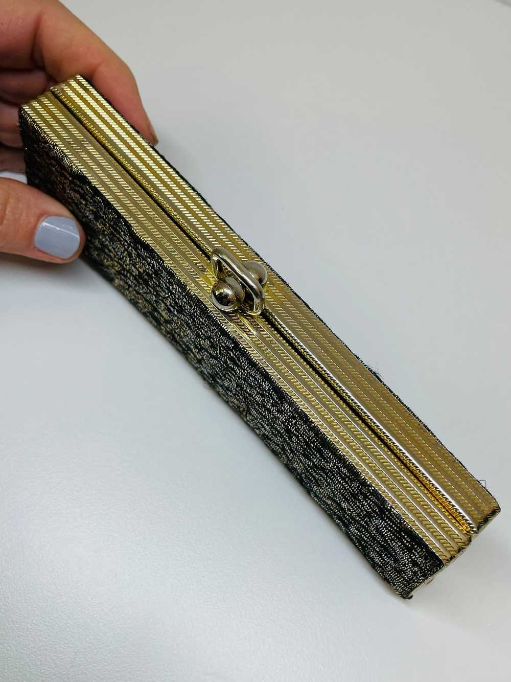 Black, Gold, and Silver Fabric Case - image 4