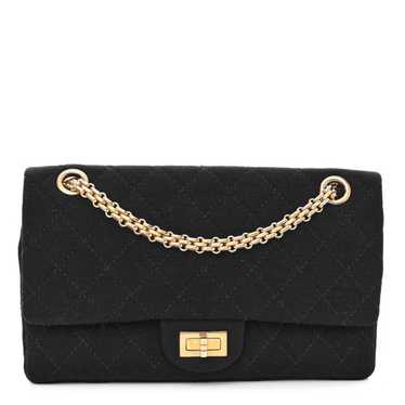 CHANEL Jersey Quilted 2.55 Reissue 226 Flap Black - image 1