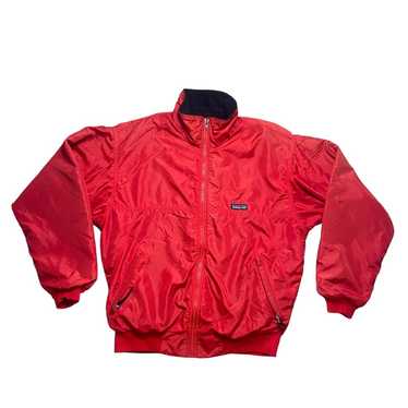 Vintage Patagonia fleece lined zip up jacket  Red… - image 1