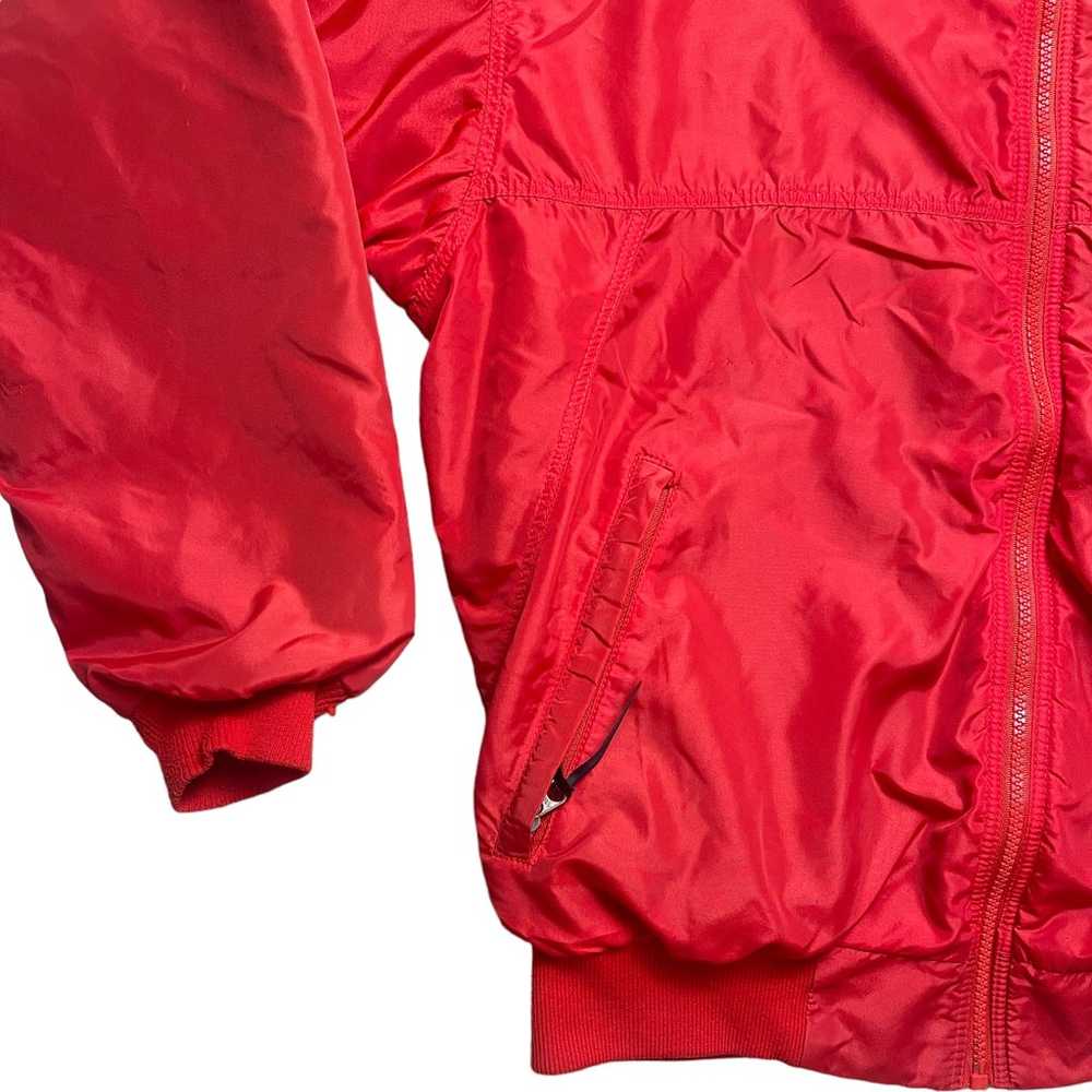 Vintage Patagonia fleece lined zip up jacket  Red… - image 3