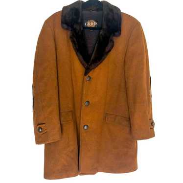 Grais Vintage 1970s Trench Coat with Faux Fur Col… - image 1
