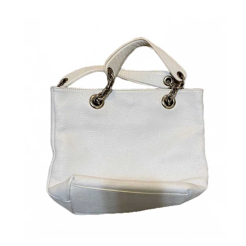 White leather handbag made in Italy - image 2
