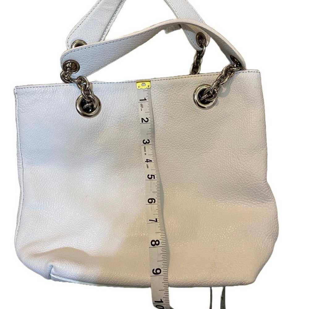White leather handbag made in Italy - image 3