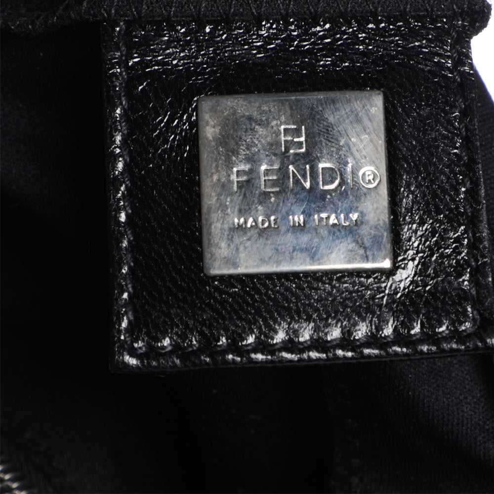 Vintage Early 2000s Fendi Neoprene Black Leather … - image 6