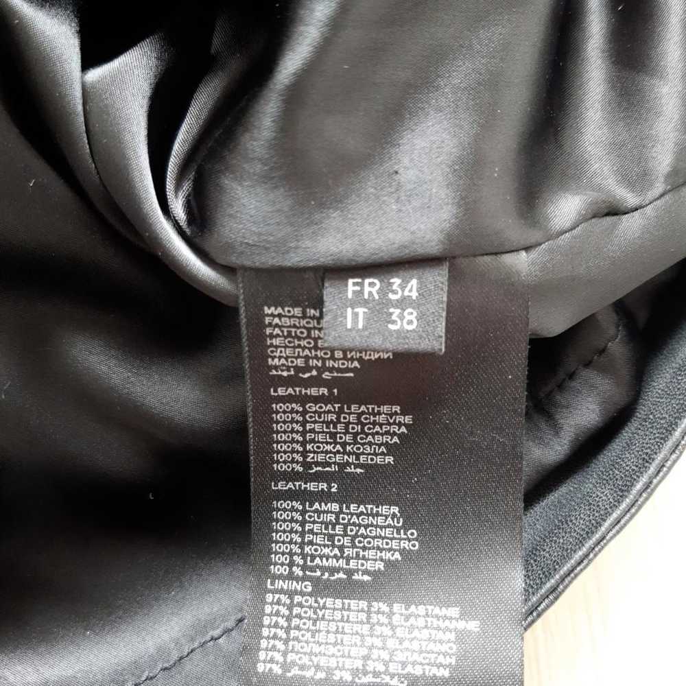 Karl Lagerfeld Leather mini dress - image 5
