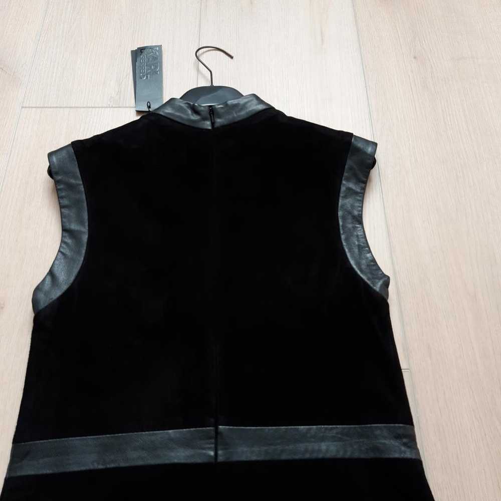 Karl Lagerfeld Leather mini dress - image 8