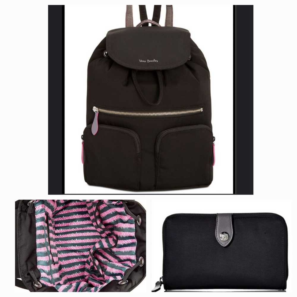 Vera Bradley Midtown Cargo Backpack and Wallet - image 1