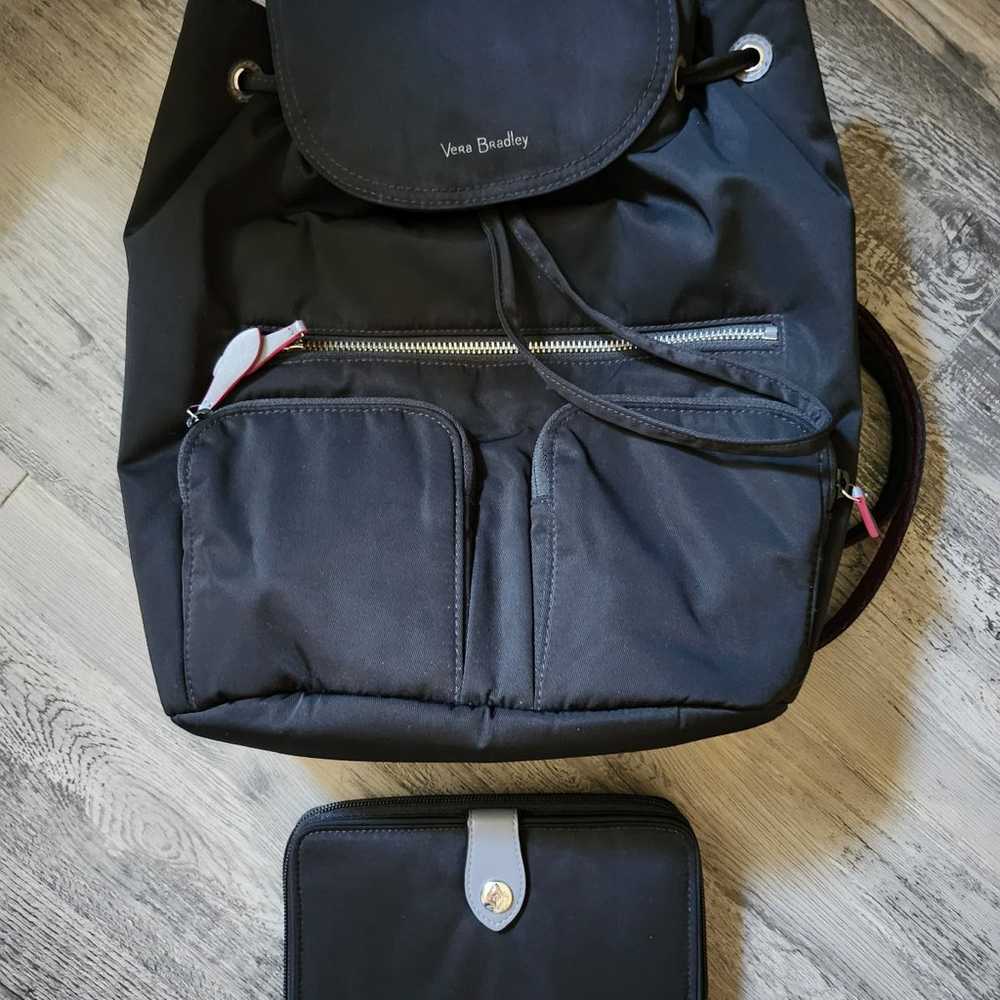 Vera Bradley Midtown Cargo Backpack and Wallet - image 2