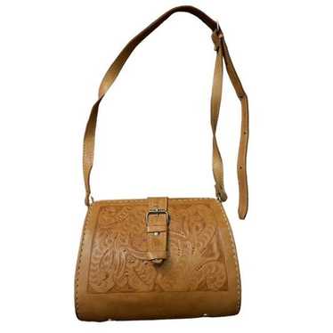 Vintage leather tooled purse