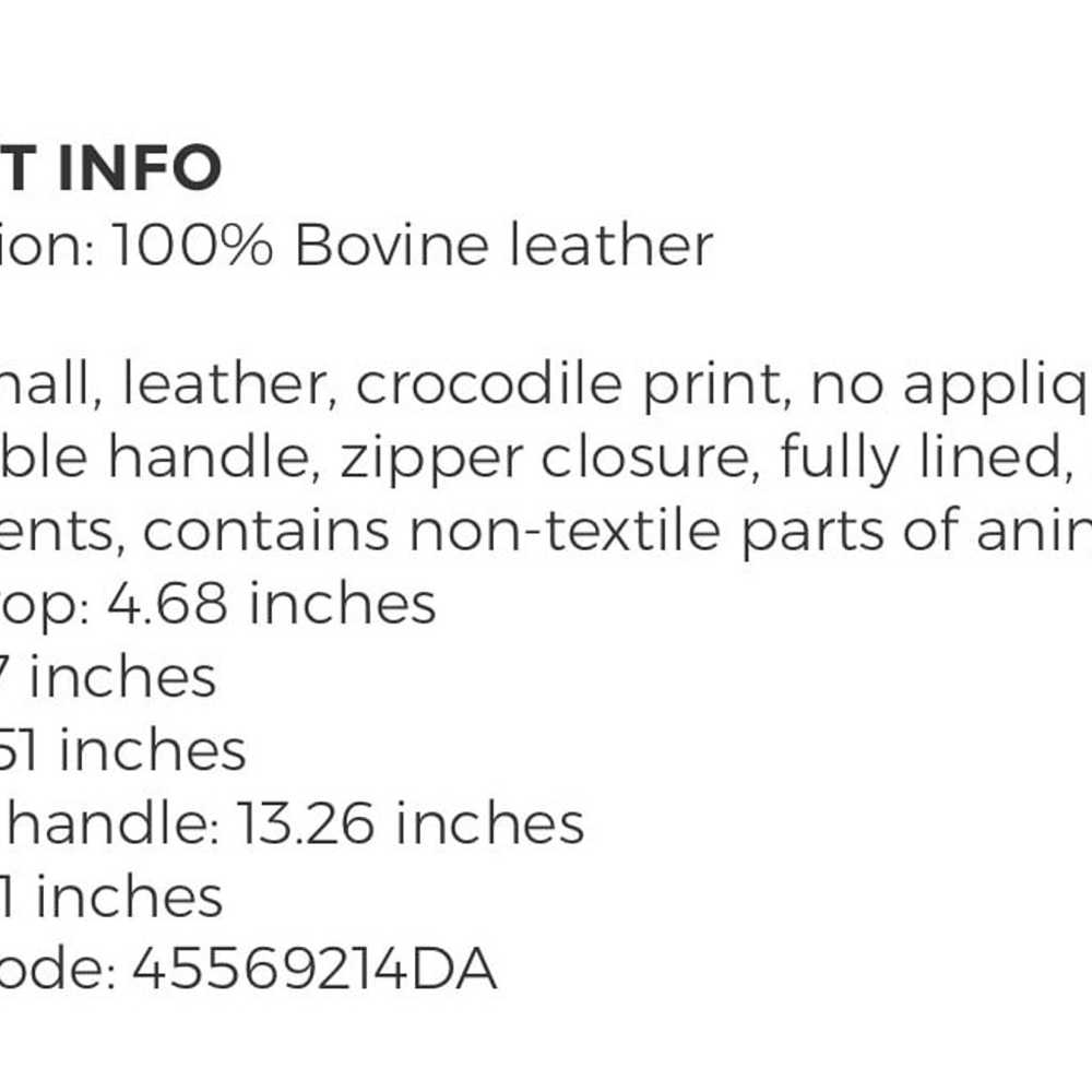 By Far Brown Leather Croc embossed mini Rachel - image 8