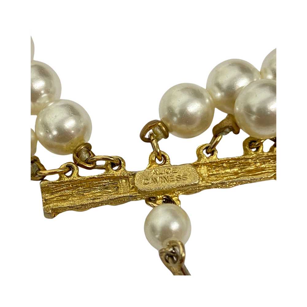 Vintage Alice Caviness Layered Pearl Necklace - image 4