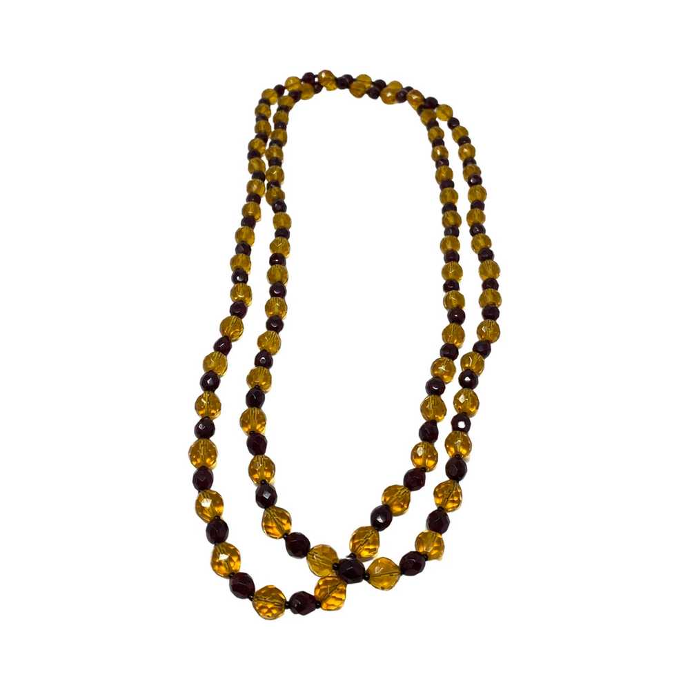 Double Wrap Faceted Bead Necklace - image 2