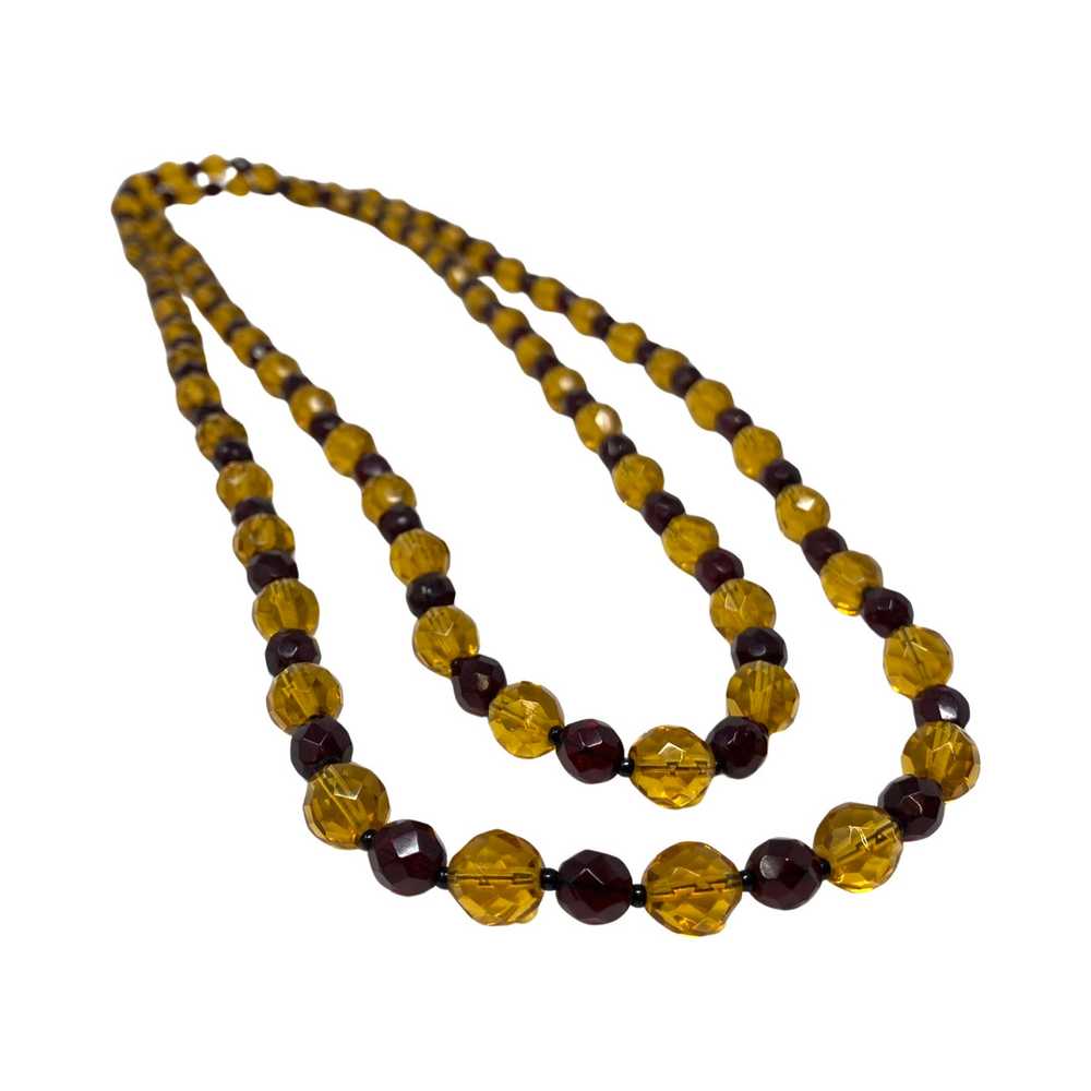 Double Wrap Faceted Bead Necklace - image 3